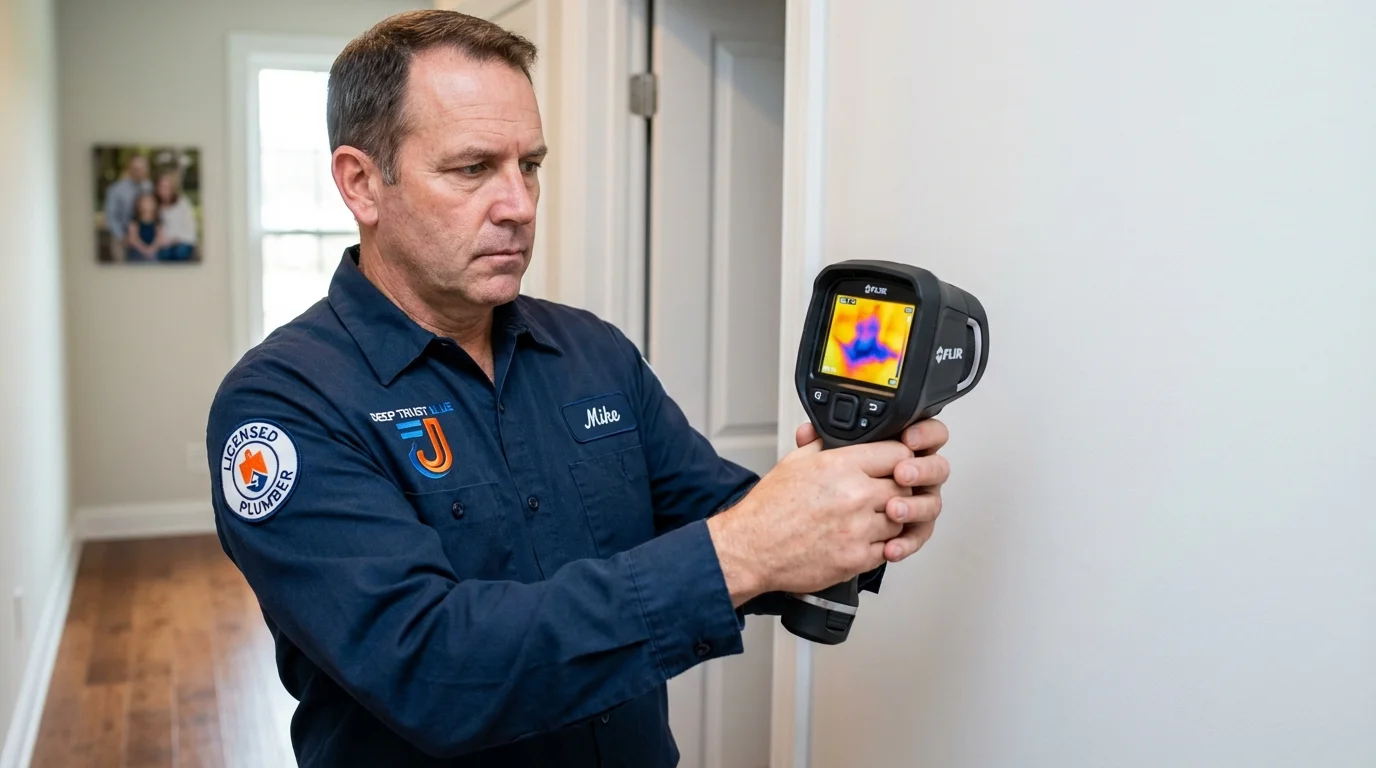 Thermal imaging leak detection by Johns Plumbing LLC in Stroudsburg